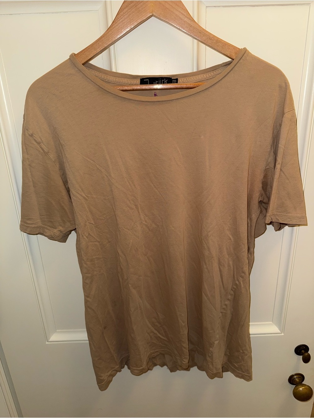 Men’s Relaxed Tan Short Sleeve Crew Tee